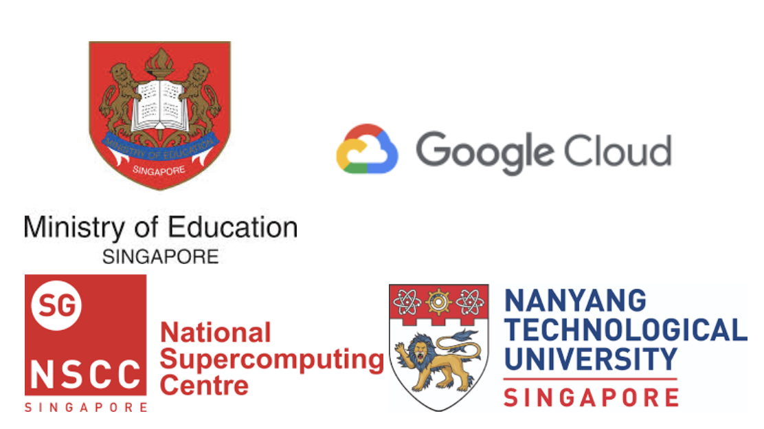 Sponsors section with funding organizations and company logos